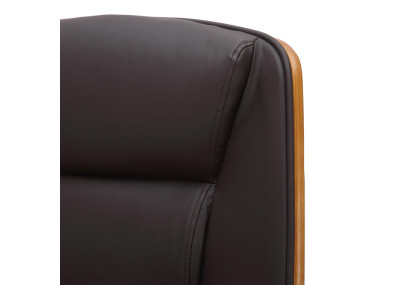 Silla de oficina Yankton Nogal/marrón