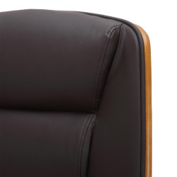 Chaise de bureau Yankton, noyer/marron