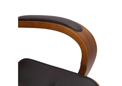 Silla de oficina Yankton Nogal/marrón