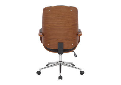 Chaise de bureau Yankton, noyer/marron