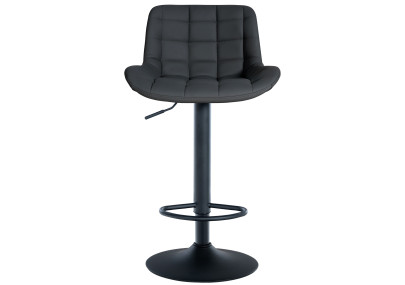 Tabouret de bar Tover, similicuir, noir