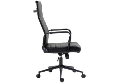 Chaise de bureau Columbus, noire/noire