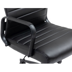 Chaise de bureau Columbus, noire/noire