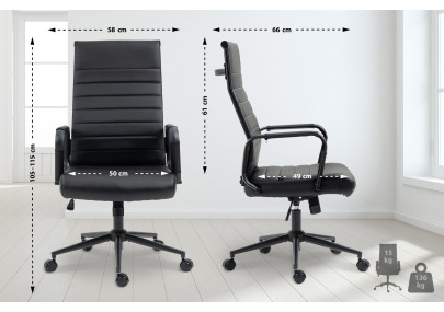 Silla De Oficina Kolumbus Negro/negro