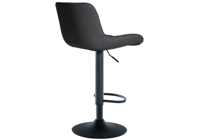 Tabouret de bar Tover, similicuir, noir