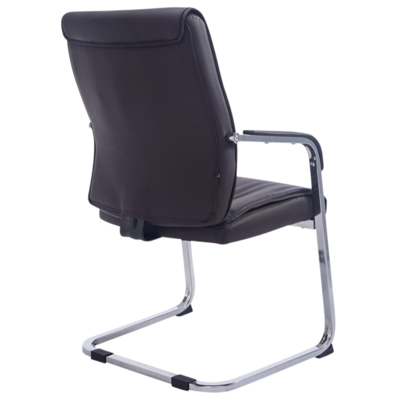 Set di 2 sedie a sbalzo XXL Anubis in similpelle marrone