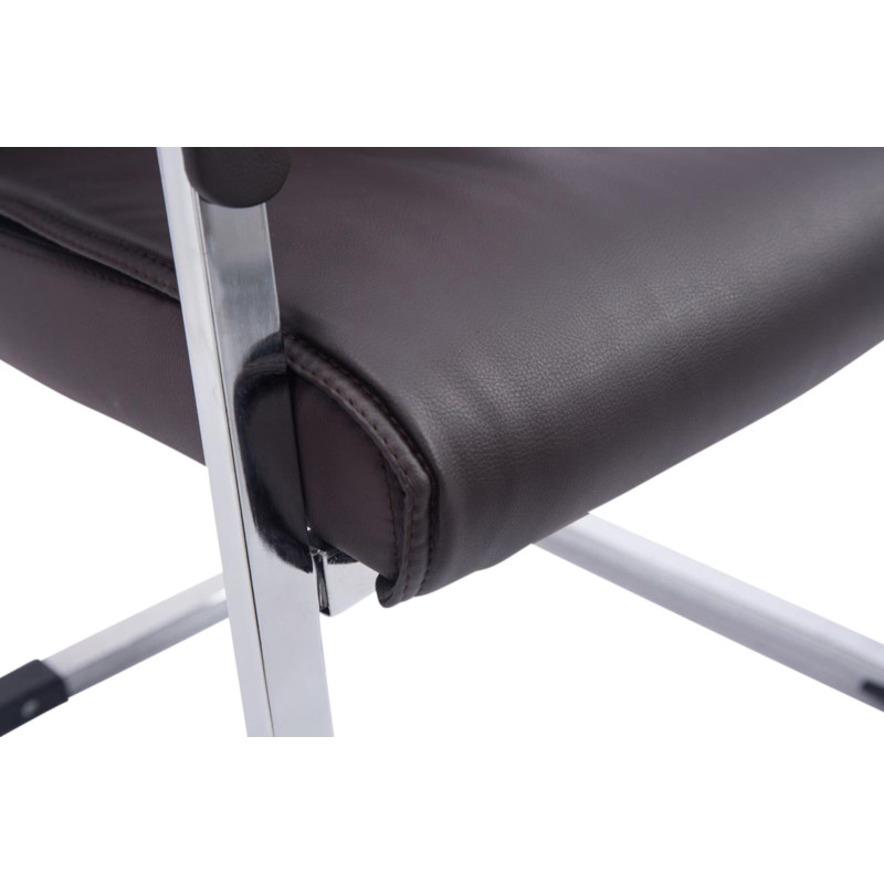 Ensemble de 2 chaises cantilever XL Anubis marron