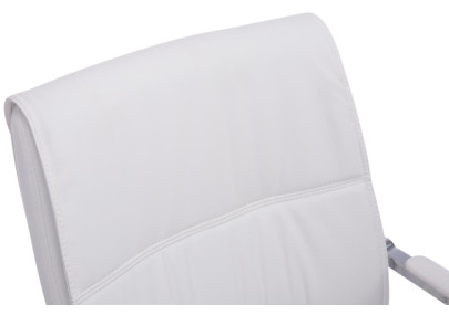 Set de 2 sillas Cantiléver Anubis en piel sintética Blanco