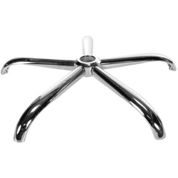 Repose-pieds rond chromé