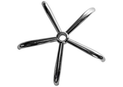 Soporte en cruz redondo para silla de oficina Cromado