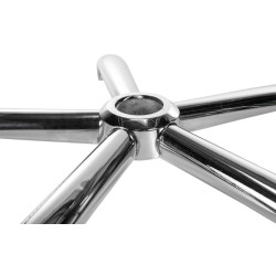 Soporte en cruz redondo para silla de oficina Cromado