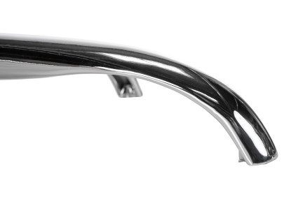 Repose-pieds rond chrom?