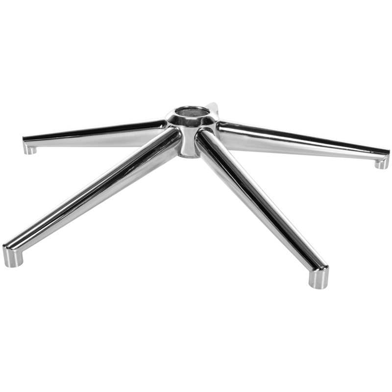 Soporte cuadrado en forma de cruz para sillas de oficina Cromado