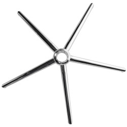 Repose-pieds carré chromé