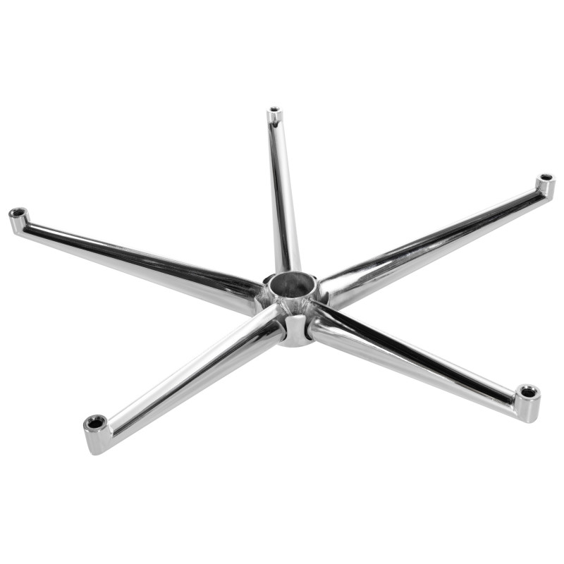 Repose-pieds carré chromé