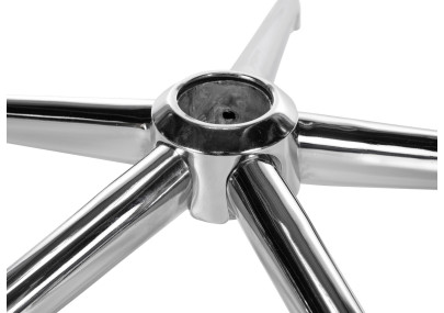 Soporte cuadrado en forma de cruz para sillas de oficina Cromado