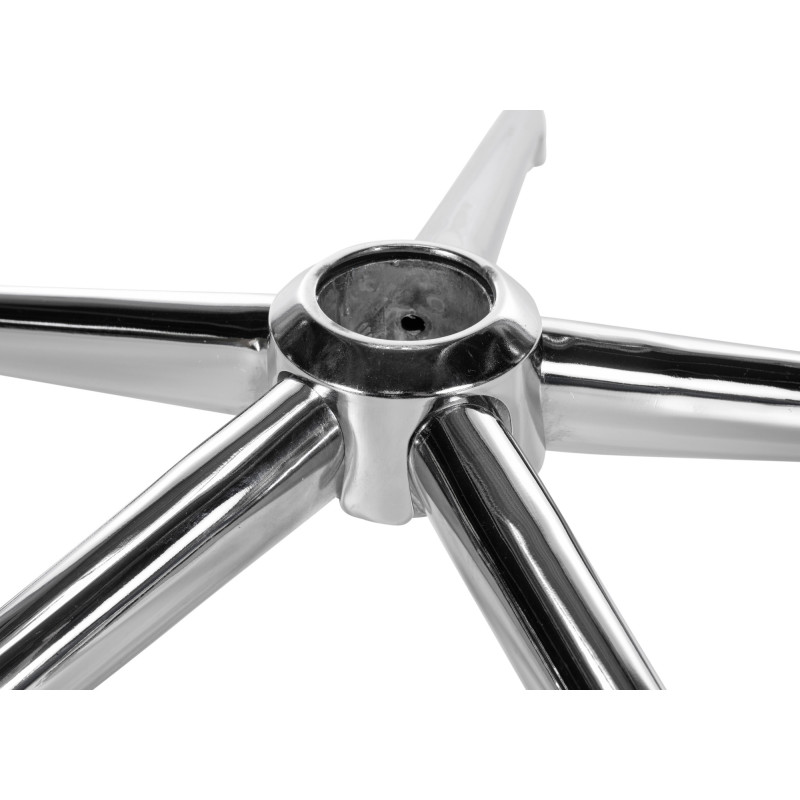 Repose-pieds carré chromé