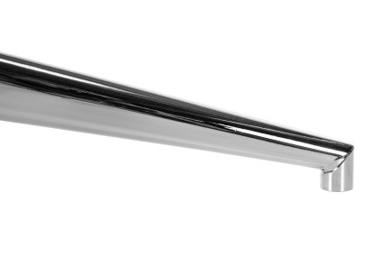 Repose-pieds carr? chrom?