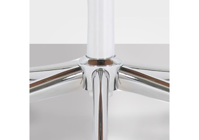 Silla de oficina Chicago en cuero sintético & Madera Nogal/negro