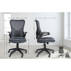 Silla de oficina Hudson Gris