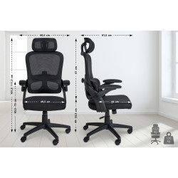 Silla de oficina Garston Negro