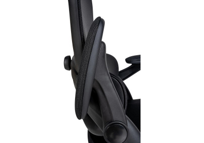 Chaise de bureau Garston, noire