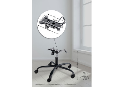 Cadre de chaise de bureau 1 noir