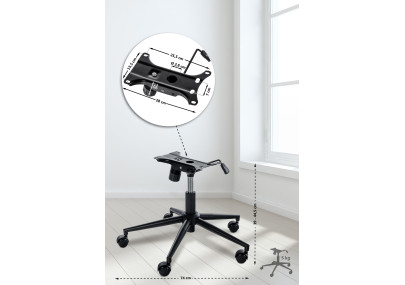 Cadre de chaise de bureau 2 noir