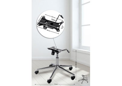 Cadre de chaise de bureau 2 chromé