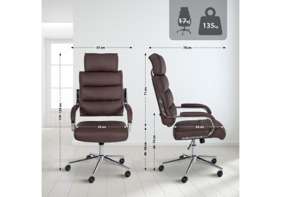 Chaise de bureau Campo marron