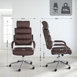 Chaise de bureau Campo marron