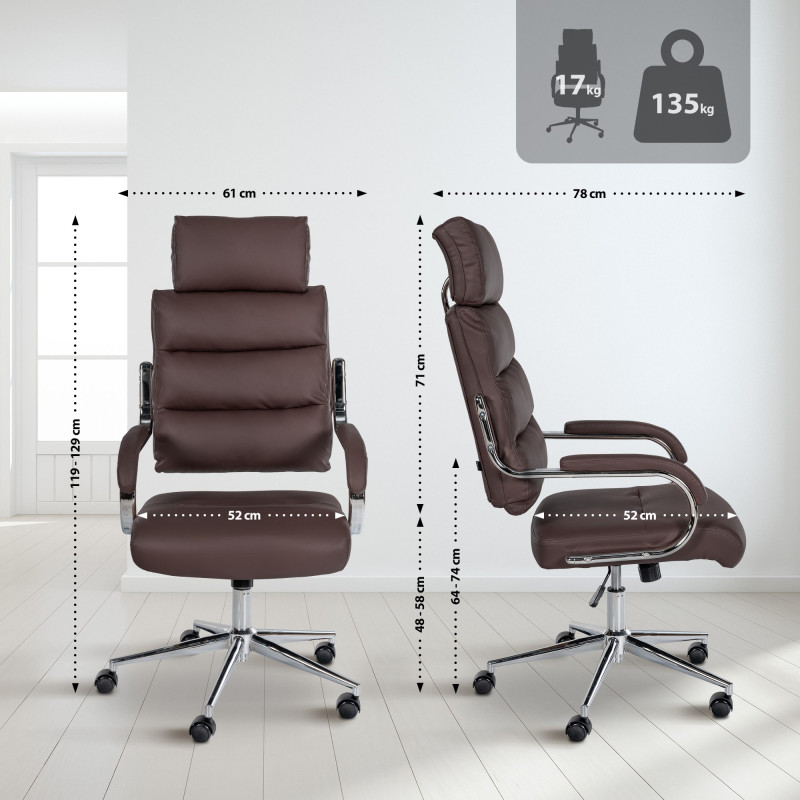 Chaise de bureau Campo marron