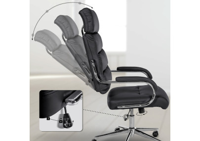 Chaise de bureau Campo, noire