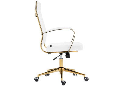 Silla de oficina Havanna en polipiel Blanco