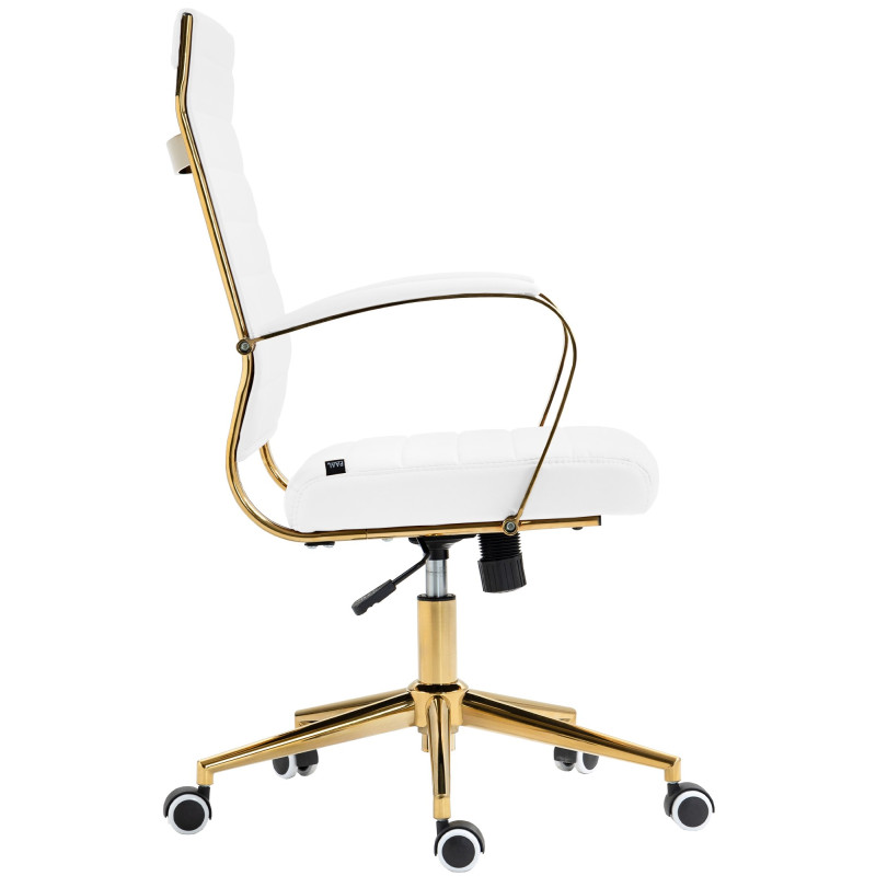 Silla de oficina Havanna en polipiel Blanco