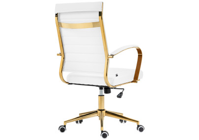 Silla de oficina Havanna en polipiel Blanco