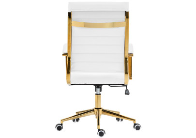 Silla de oficina Havanna en polipiel Blanco