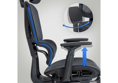 Chaise de bureau Grover, noire