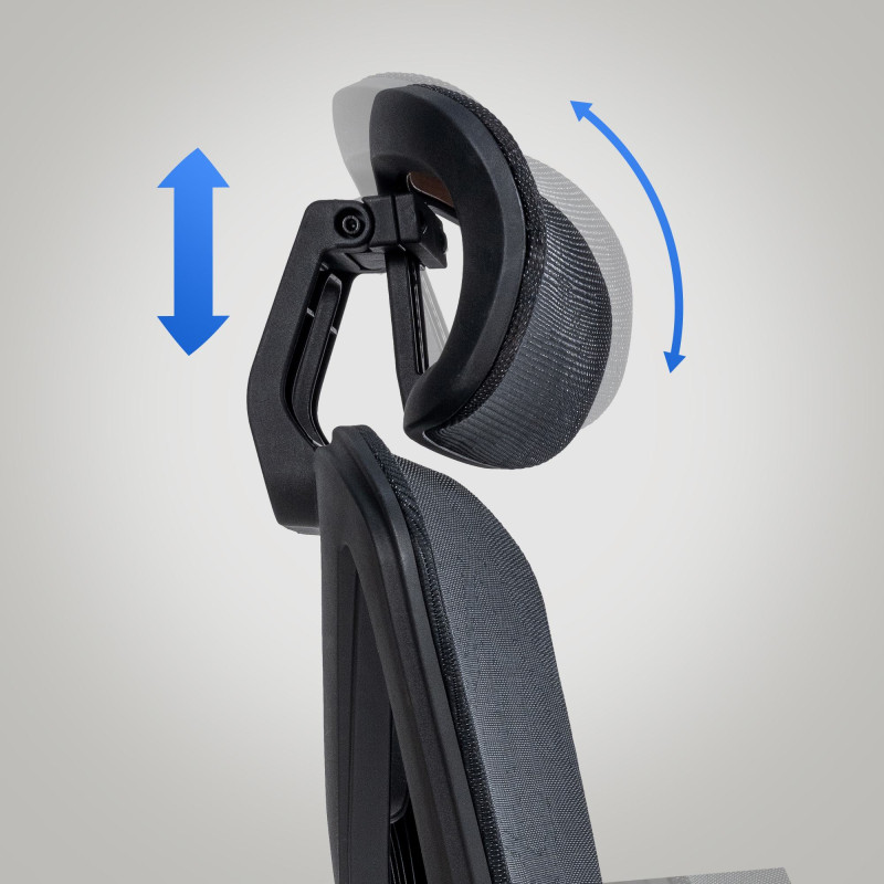 Chaise de bureau Grover, noire