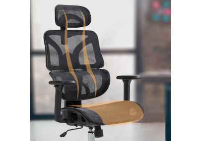 Silla de oficina Deshler Negro