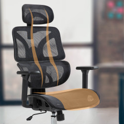 Silla de oficina Deshler Negro