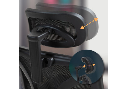 Silla de oficina Deshler Negro