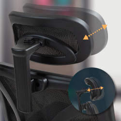 Silla de oficina Deshler Negro