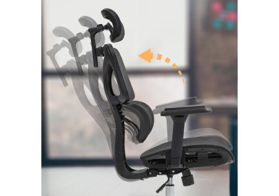 Chaise de bureau Deshler, noire