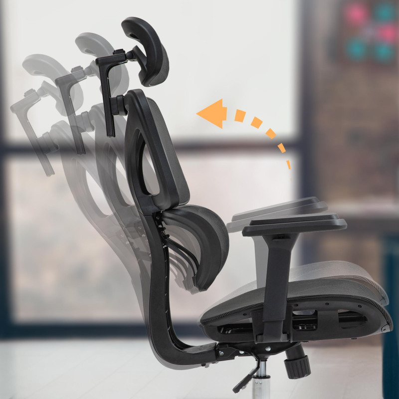 Chaise de bureau Deshler, noire