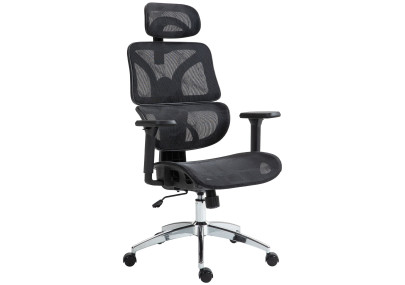 Chaise de bureau Deshler, noire