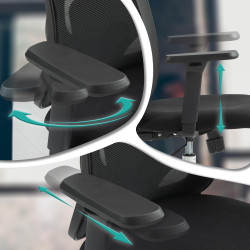 Silla de oficina Bryden Negro