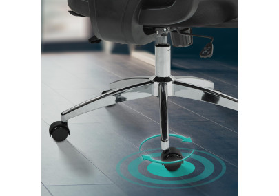 Chaise de bureau Bryden, noire