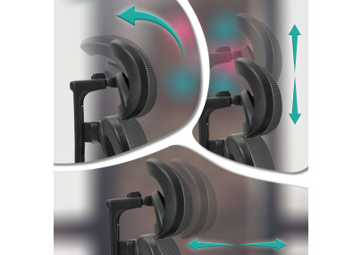 Chaise de bureau Bryden, noire