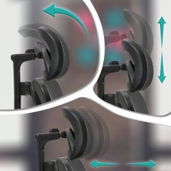 Silla de oficina Bryden Negro